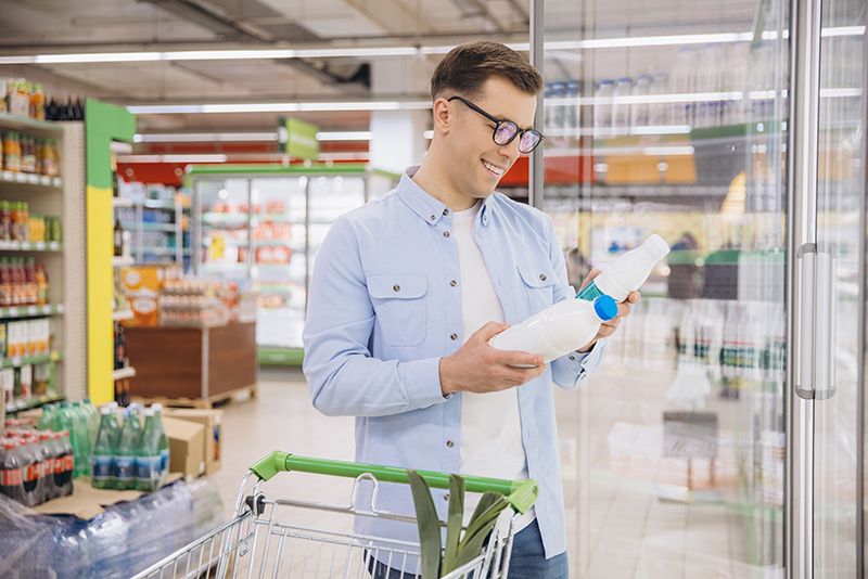 Man at grocery store